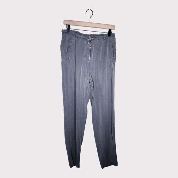 Betabrand Tencel Drawstring Lounge Pants Gray Casual Soft Stretch Women’s Med - Picture 1 of 5